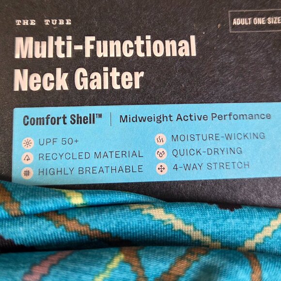 Turtle Fur Totally Tubular Neck Gaiter, UPF 50+, Multifunctional Headwear - Picture 3 of 6